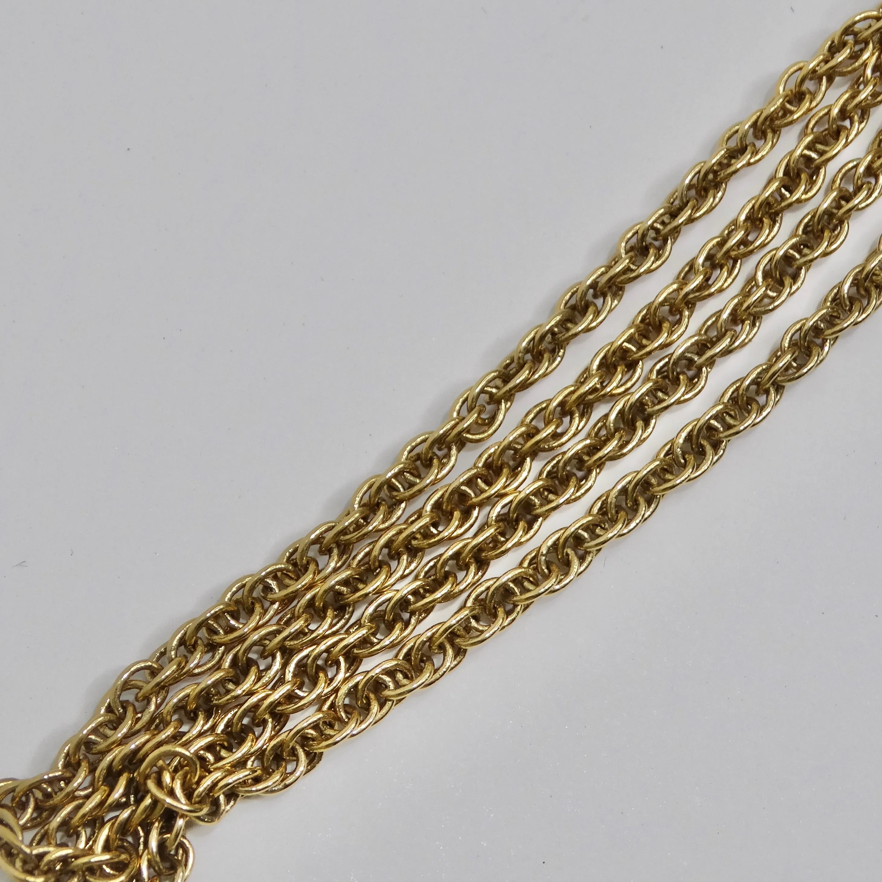 18K Gold Plated Silver Swimming Fish Necklace Circa 1970