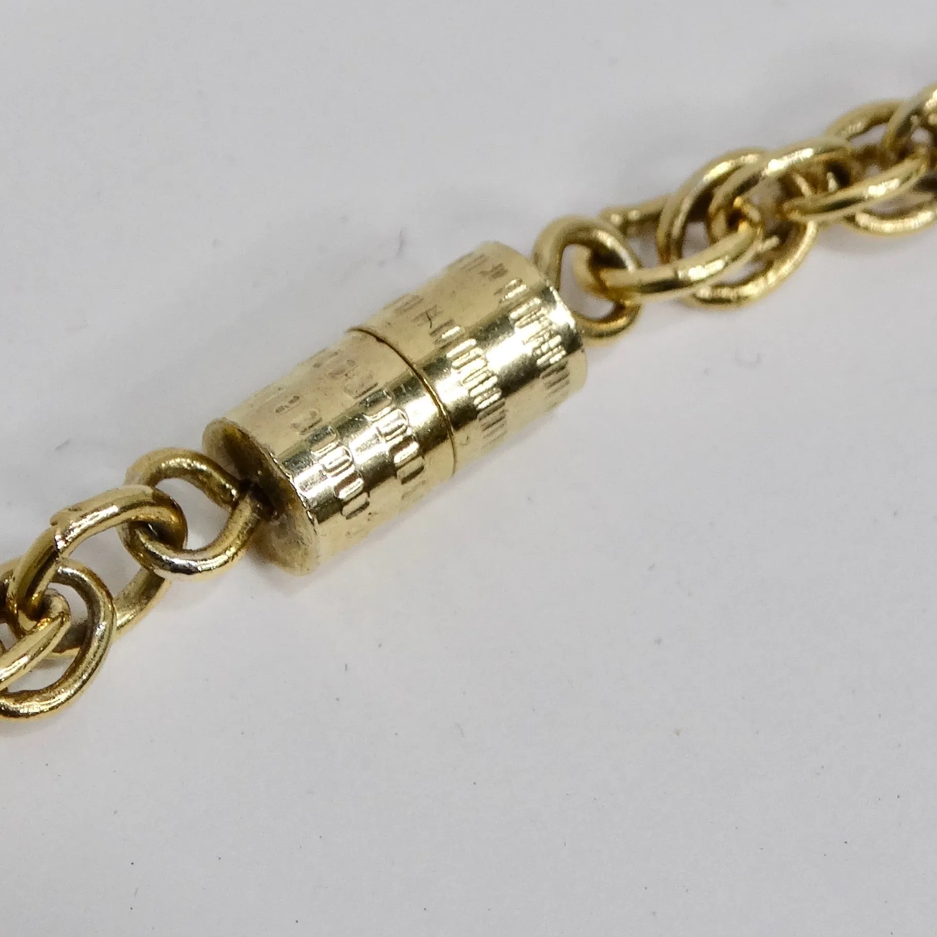 18K Gold Plated Silver Swimming Fish Necklace Circa 1970