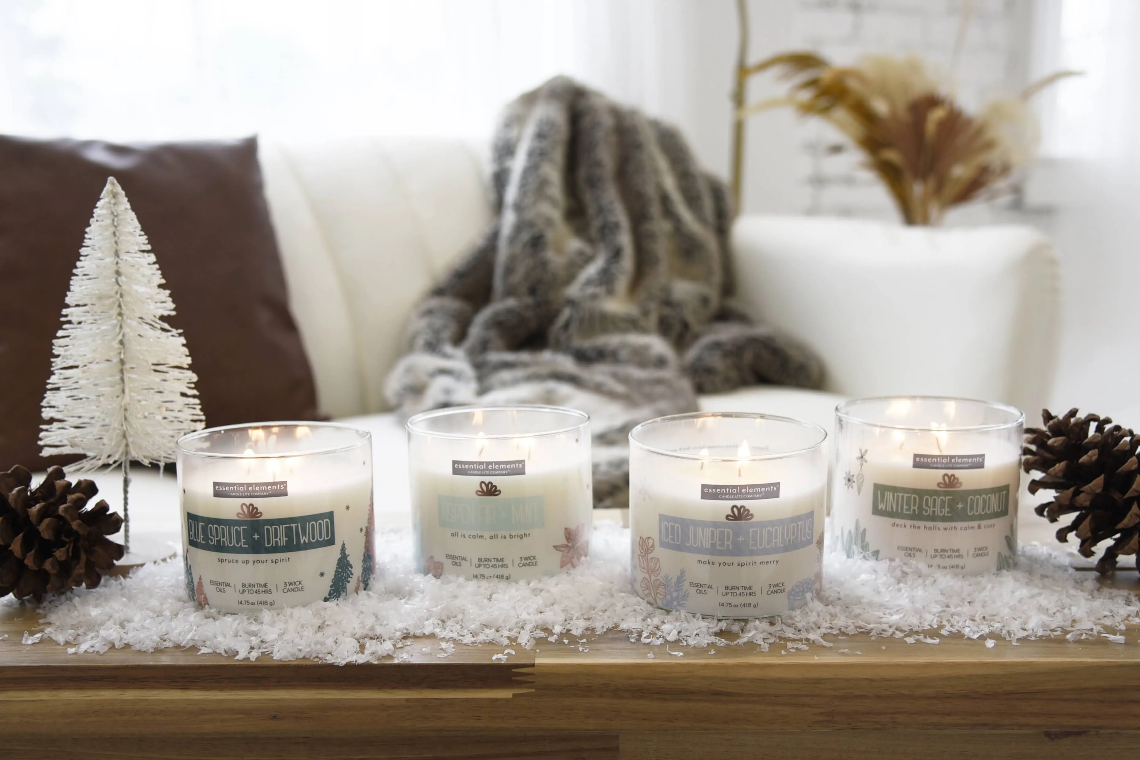 Aspen Fir   Mint 3-wick 14.75oz Jar Candle