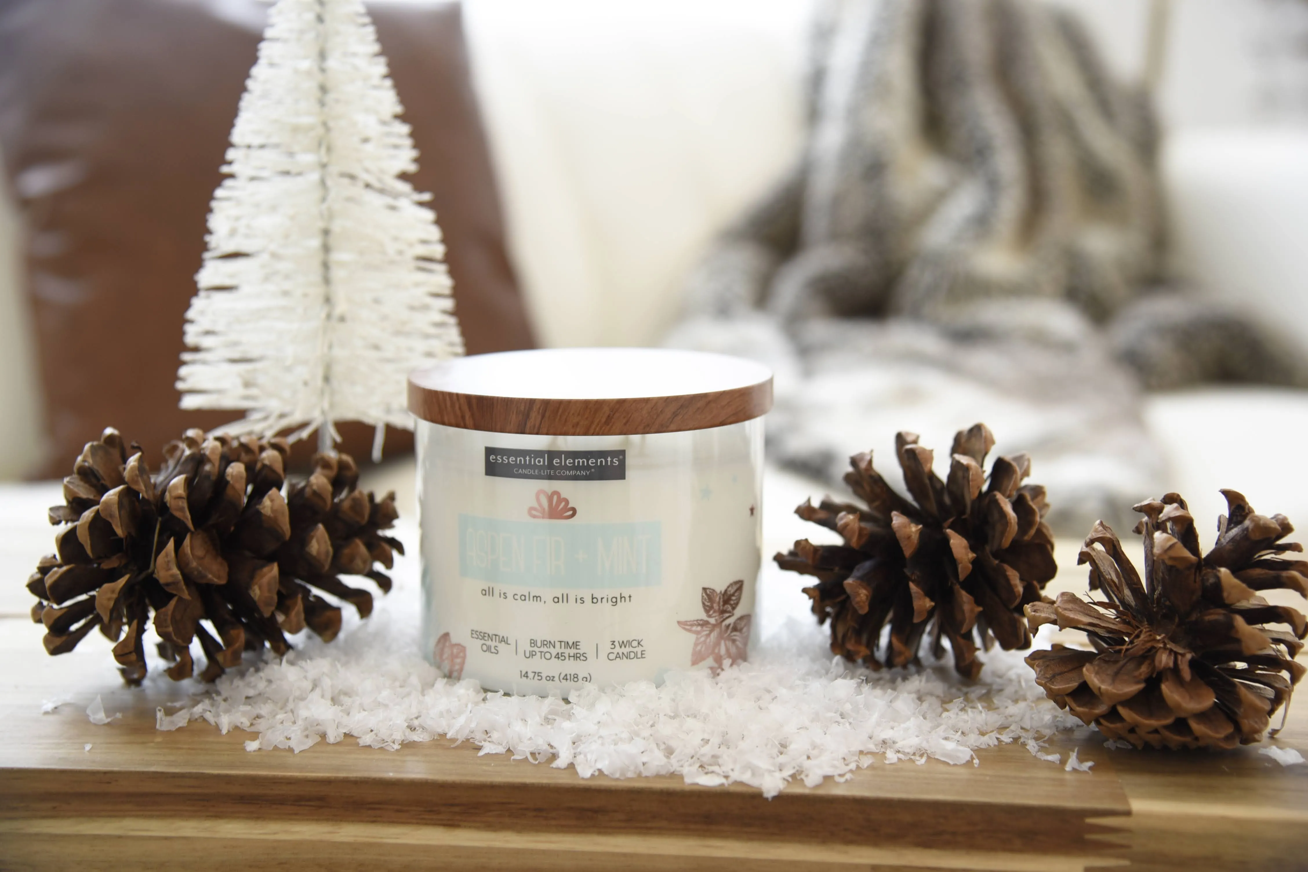 Aspen Fir   Mint 3-wick 14.75oz Jar Candle