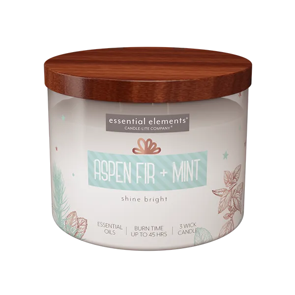 Aspen Fir   Mint 3-wick 14.75oz Jar Candle