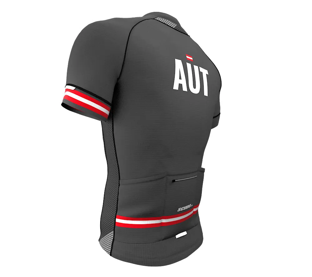 Austria Gray CODE Short Sleeve Cycling PRO Jersey for Men and Women