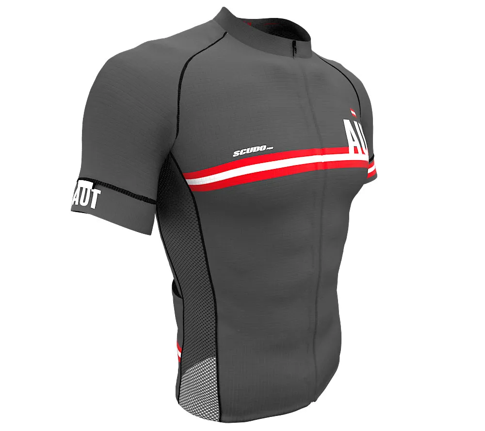 Austria Gray CODE Short Sleeve Cycling PRO Jersey for Men and Women