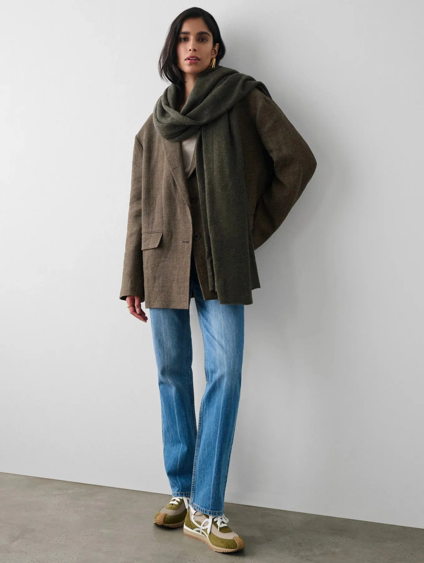 Cashmere Travel Wrap - Thyme Heather