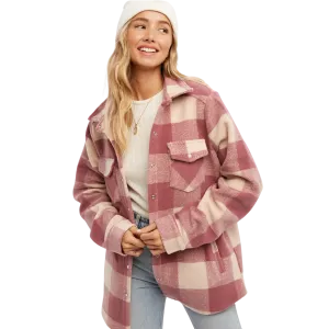 Checkered Brushed Flannel Shacket