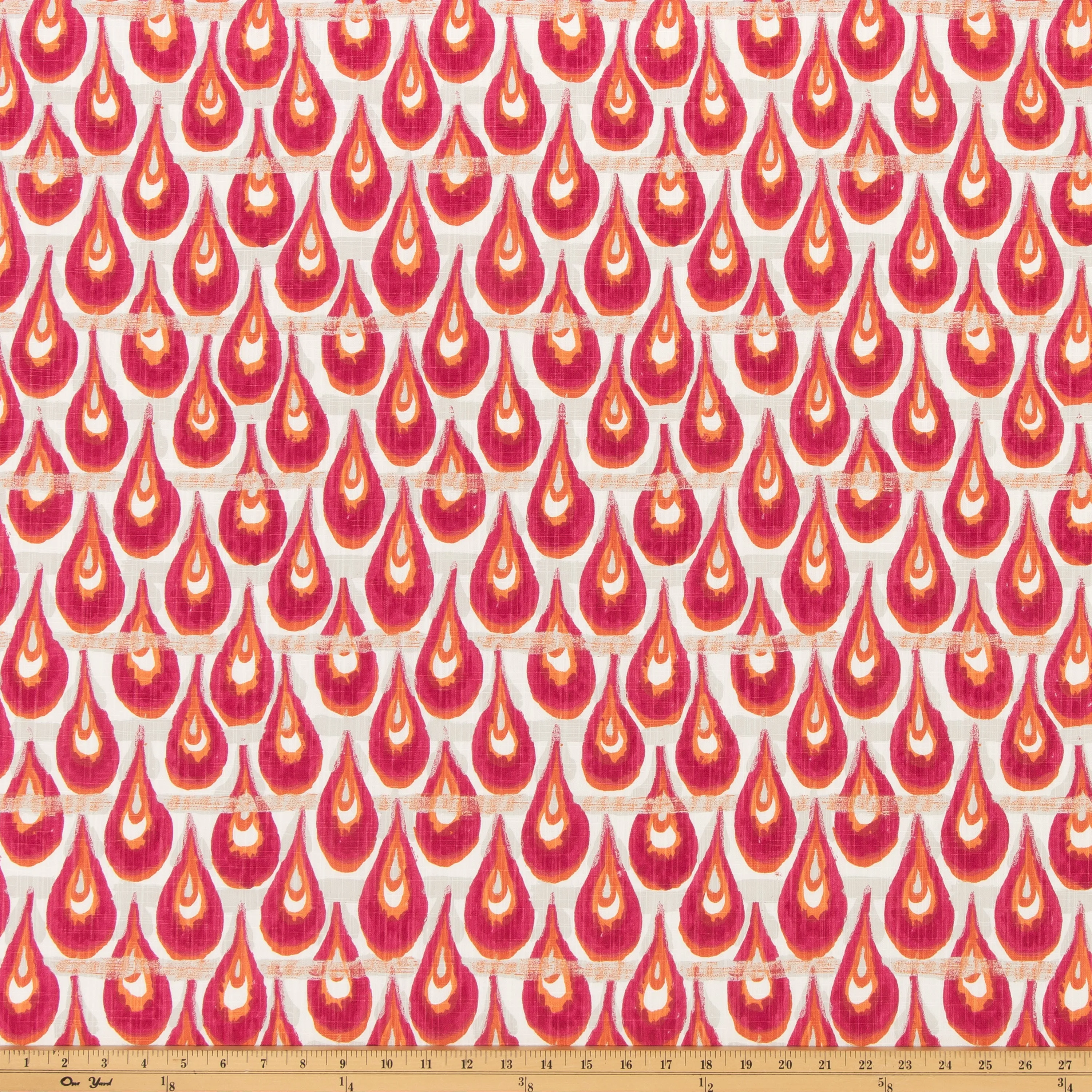 Chloe Flamingo Slub Canvas Fabric By Premier Prints