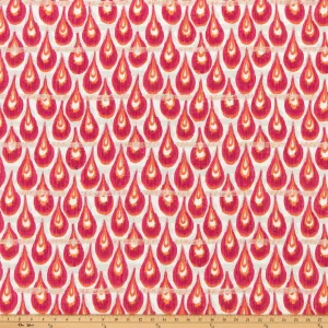 Chloe Flamingo Slub Canvas Fabric By Premier Prints
