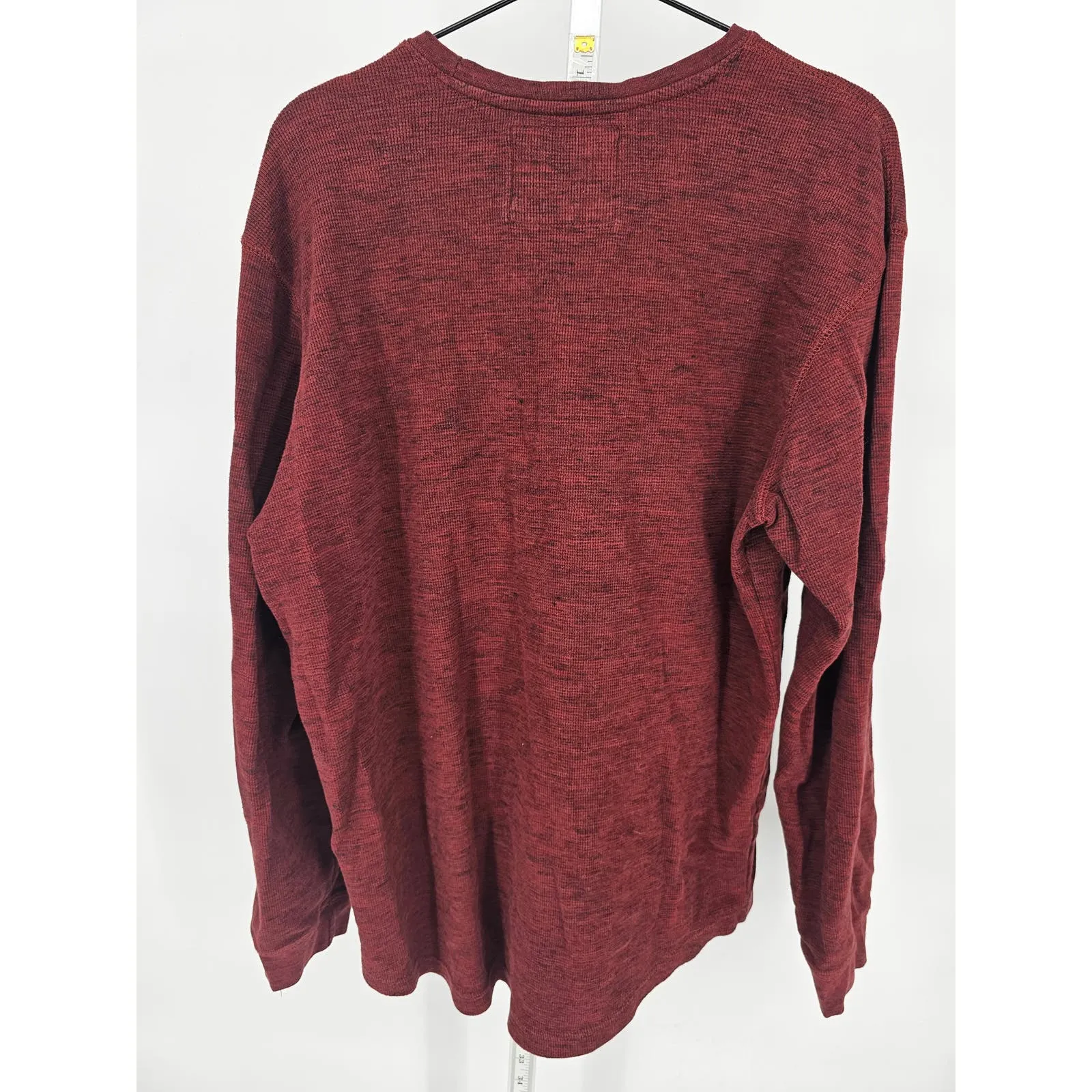 CSG Mens Sz XL Long Sleeve Crew Neck Knit Top Dark Red