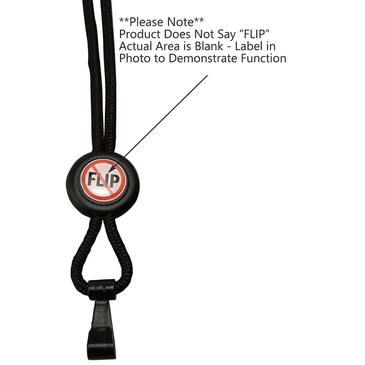 Custom Heavy Duty "No-Twist" Breakaway Black Lanyard with Slider (FF-34H-BLK)