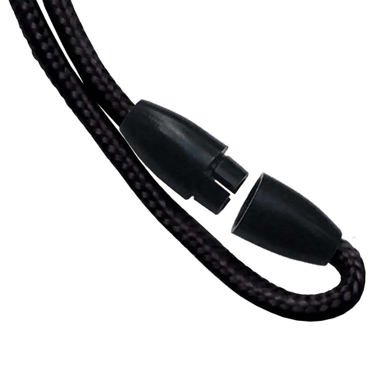 Custom Heavy Duty "No-Twist" Breakaway Black Lanyard with Slider (FF-34H-BLK)
