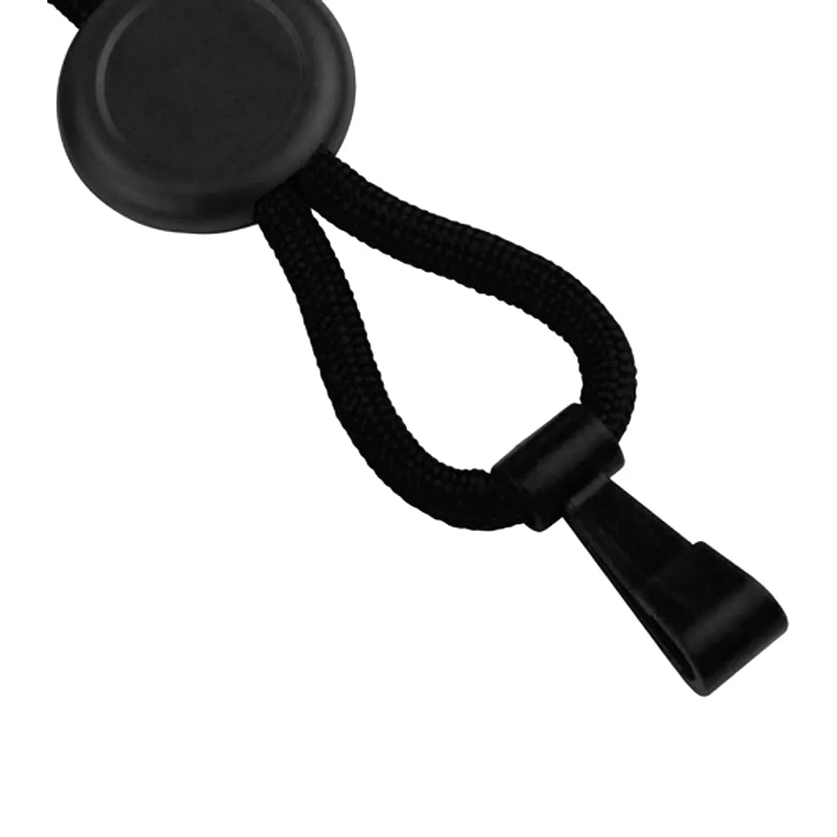 Custom Heavy Duty "No-Twist" Breakaway Black Lanyard with Slider (FF-34H-BLK)
