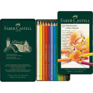 Faber-Castell Polychromos Colour Pencil Tin Set (12/24/36)