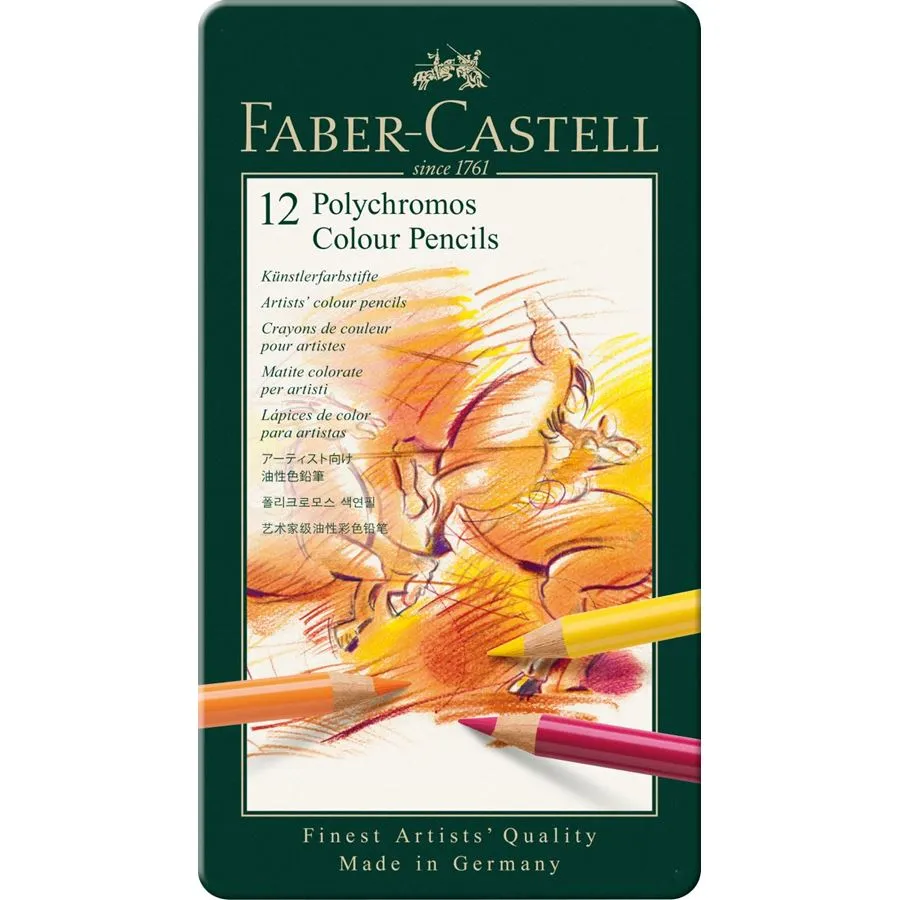 Faber-Castell Polychromos Colour Pencil Tin Set (12/24/36)