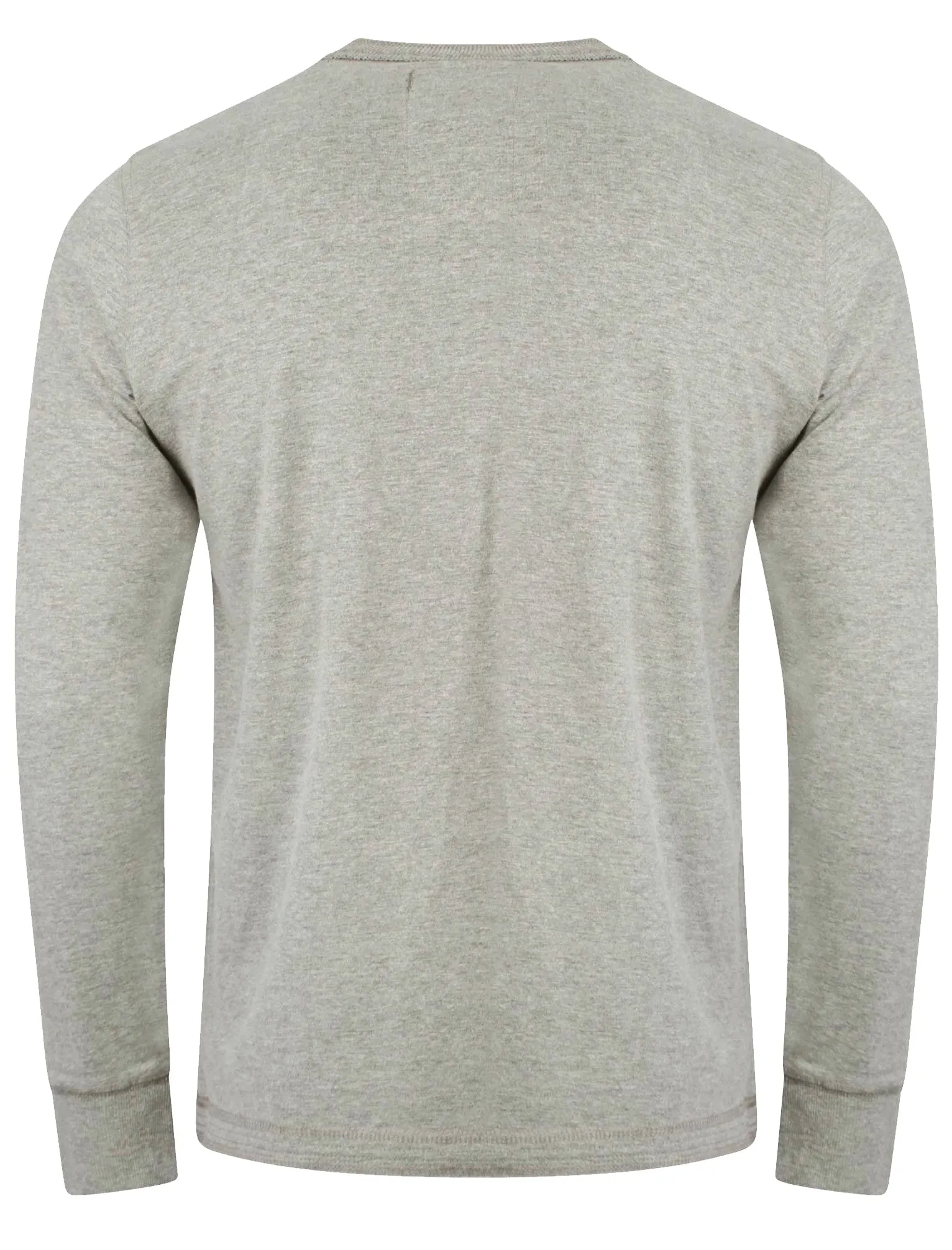Henley Slub Long Sleeve Top in Oatgrey Marl - Tokyo Laundry
