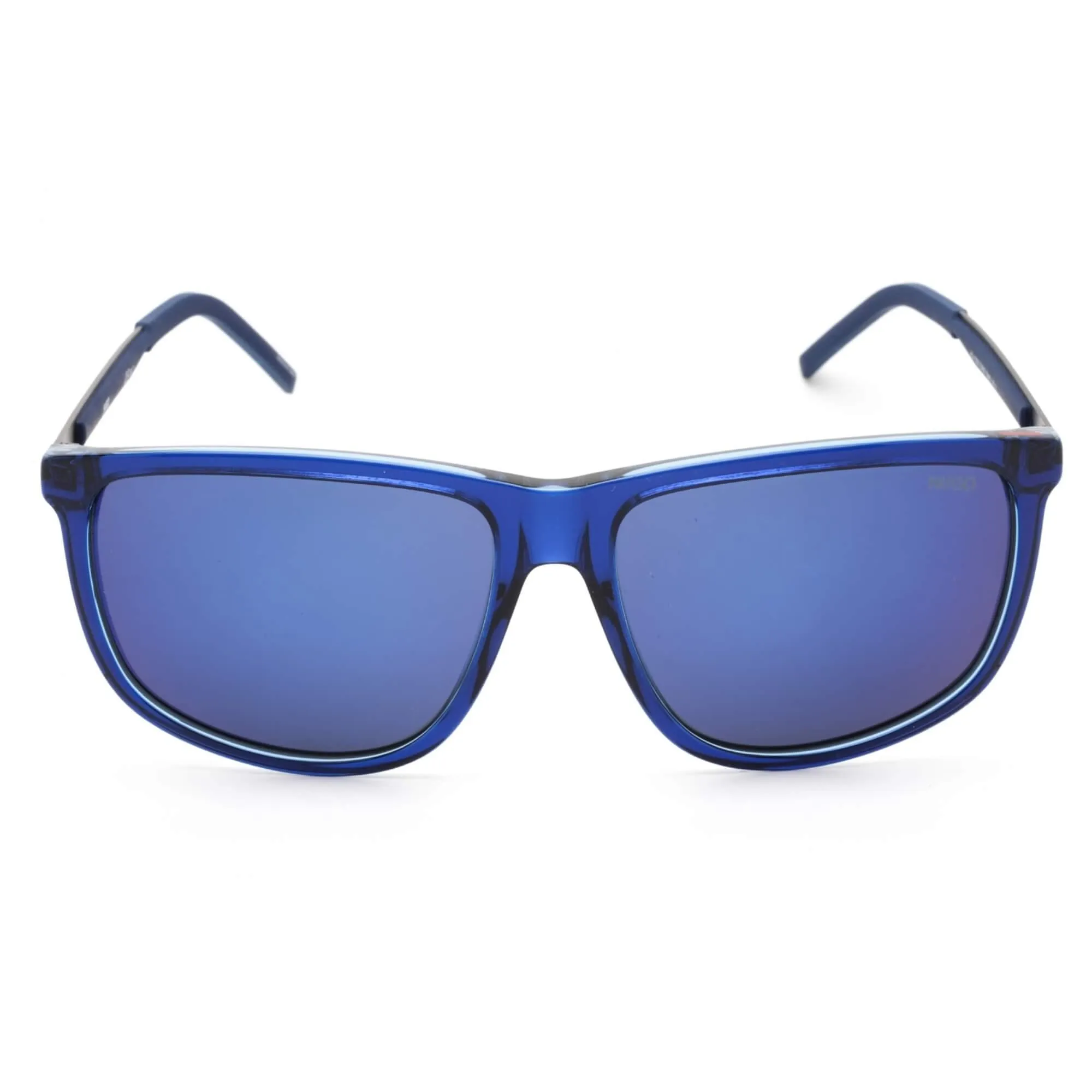 Hugo Women's Sunglasses - Blue Sky Mirror Lens Rectangular Frame | HG 1138/S 0ZX9 XT