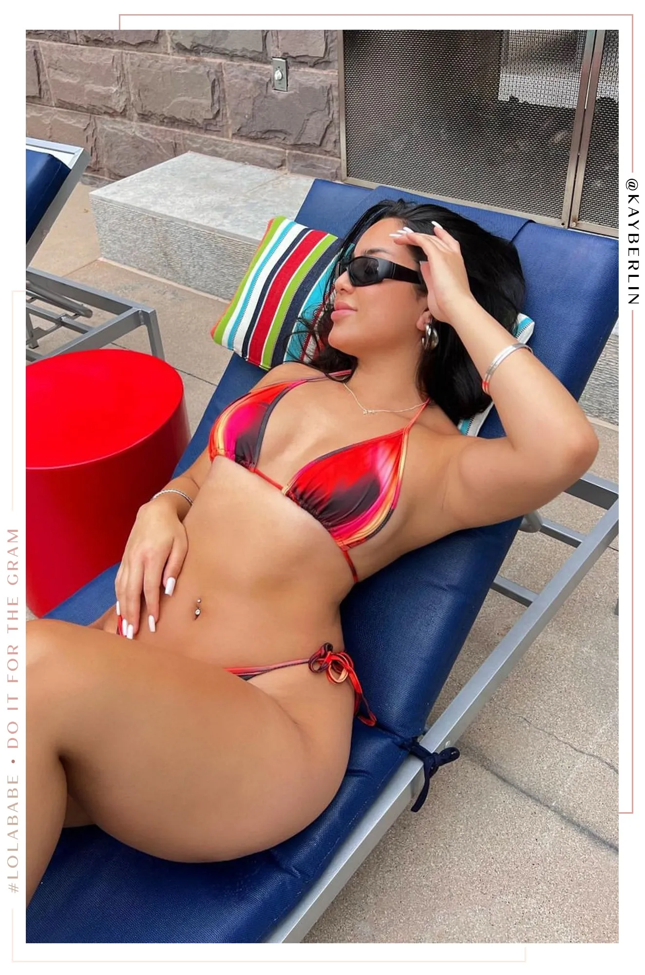 Isarya Two Piece Bikini Set - Red Multi
