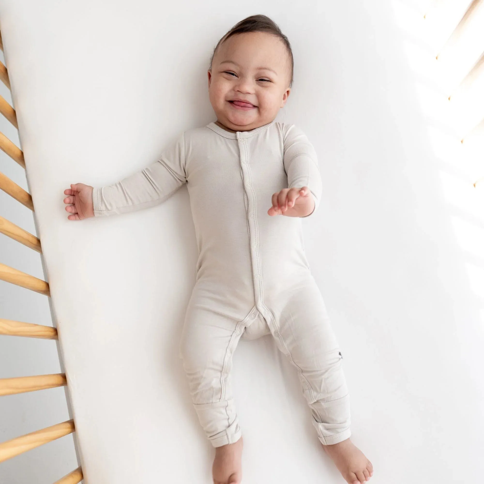 Kyte Baby Snap Romper - Oat