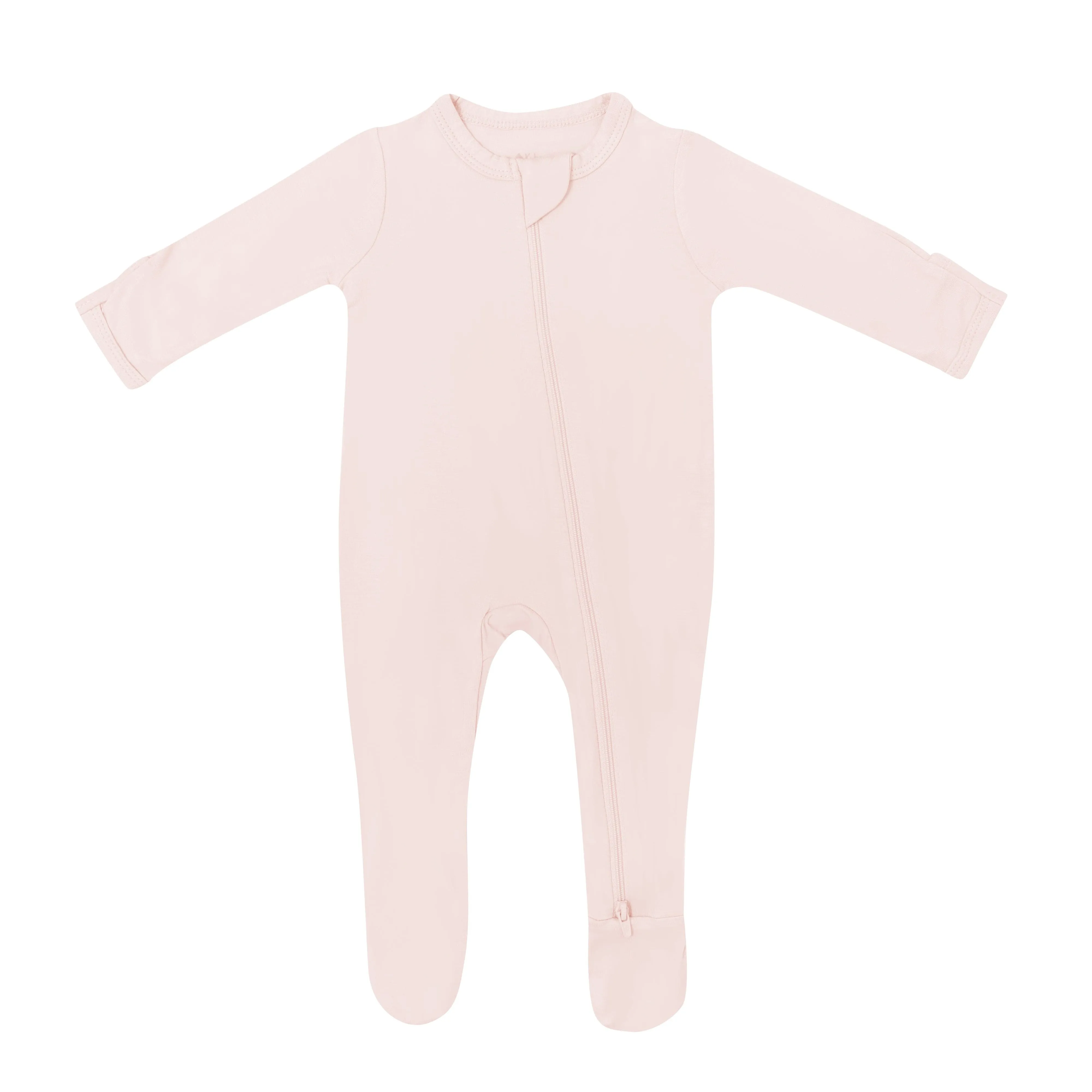 Kyte Baby Zippered Footie | Blush