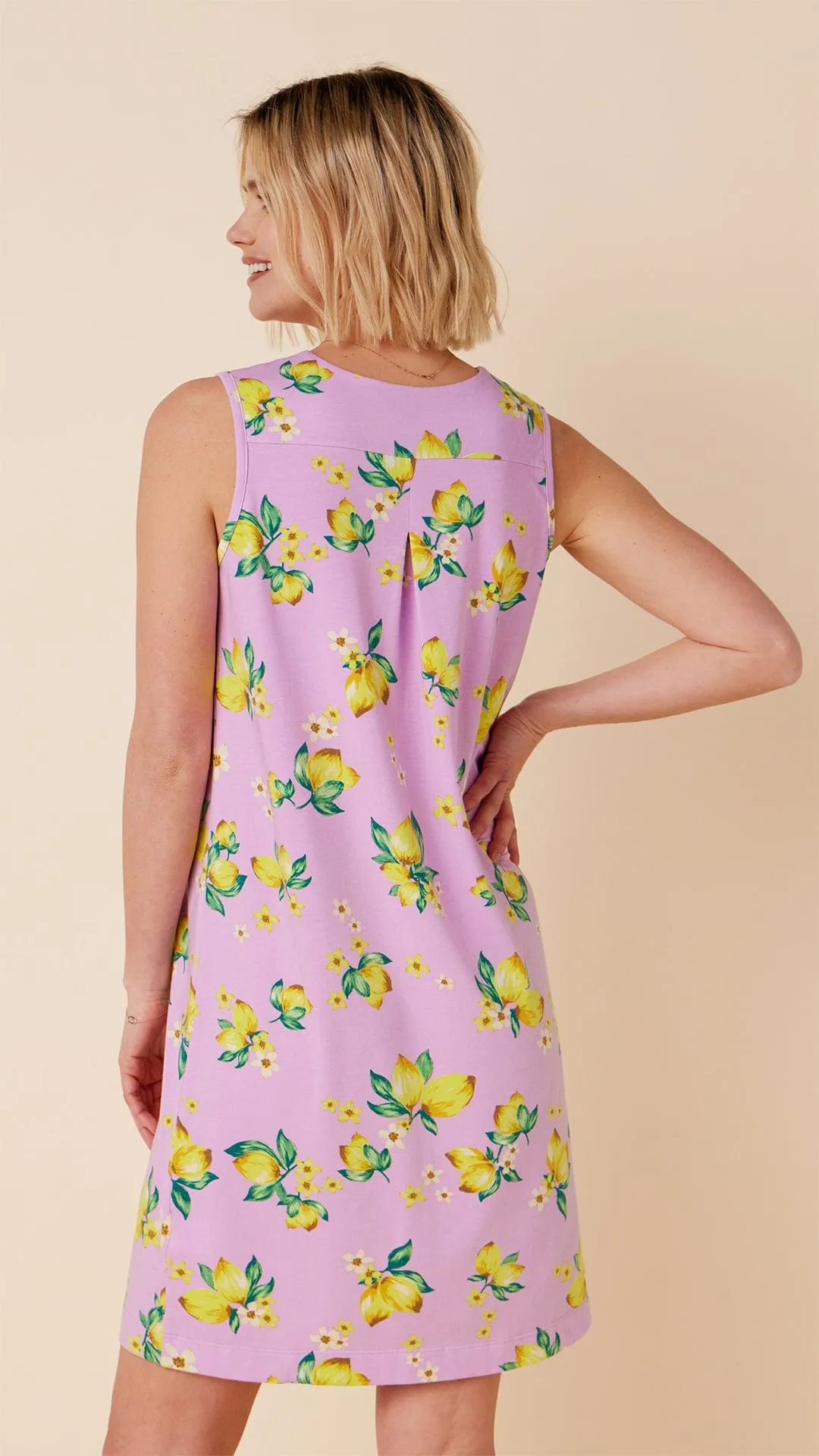Lemon Blossom Pima Knit Nightgown