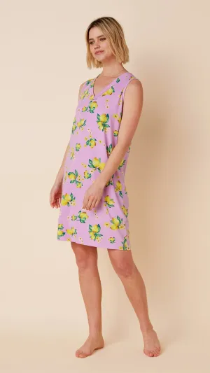 Lemon Blossom Pima Knit Nightgown