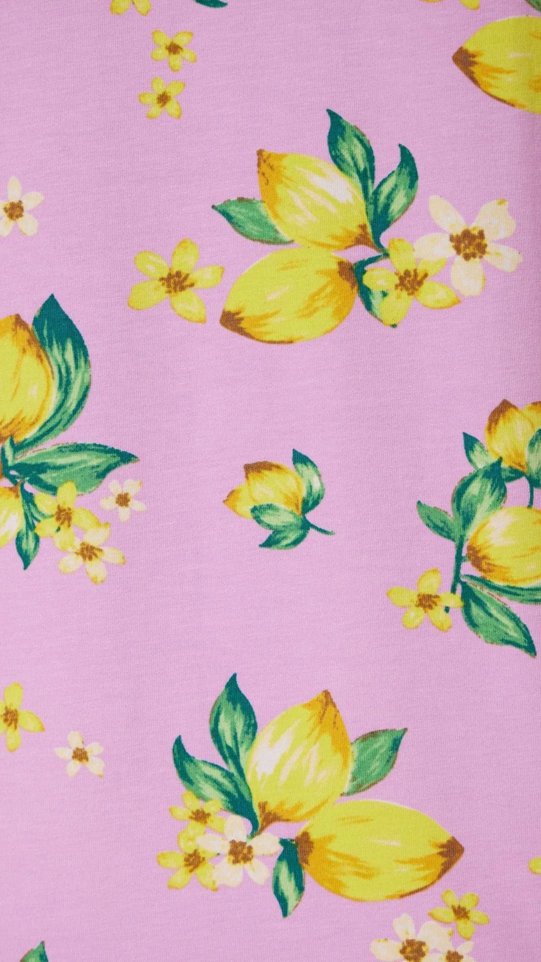 Lemon Blossom Pima Knit Nightgown
