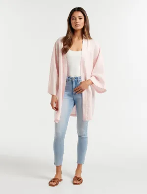 Leona Casual Linen Kimono
