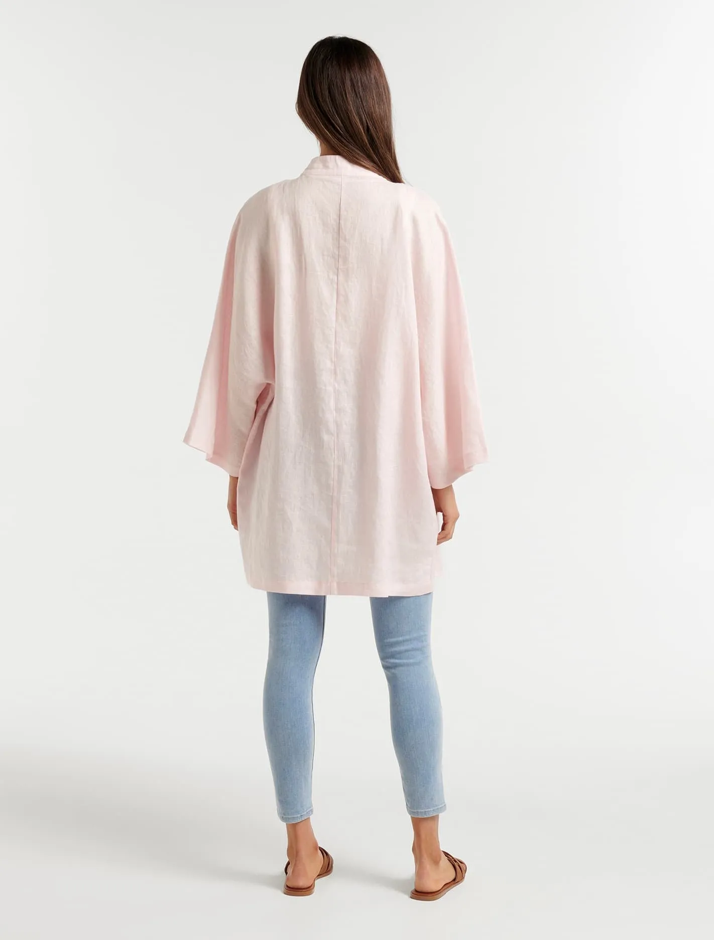 Leona Casual Linen Kimono
