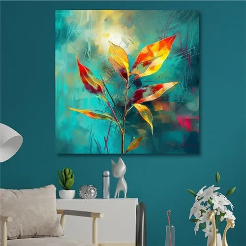 Livin'luxe paintings flower modern art canvas home decor wall paintings with frame painting for living room wall decoration office 24 inch x 24 inch CR-282