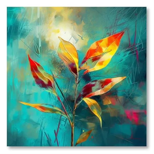 Livin'luxe paintings flower modern art canvas home decor wall paintings with frame painting for living room wall decoration office 24 inch x 24 inch CR-282