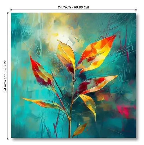 Livin'luxe paintings flower modern art canvas home decor wall paintings with frame painting for living room wall decoration office 24 inch x 24 inch CR-282