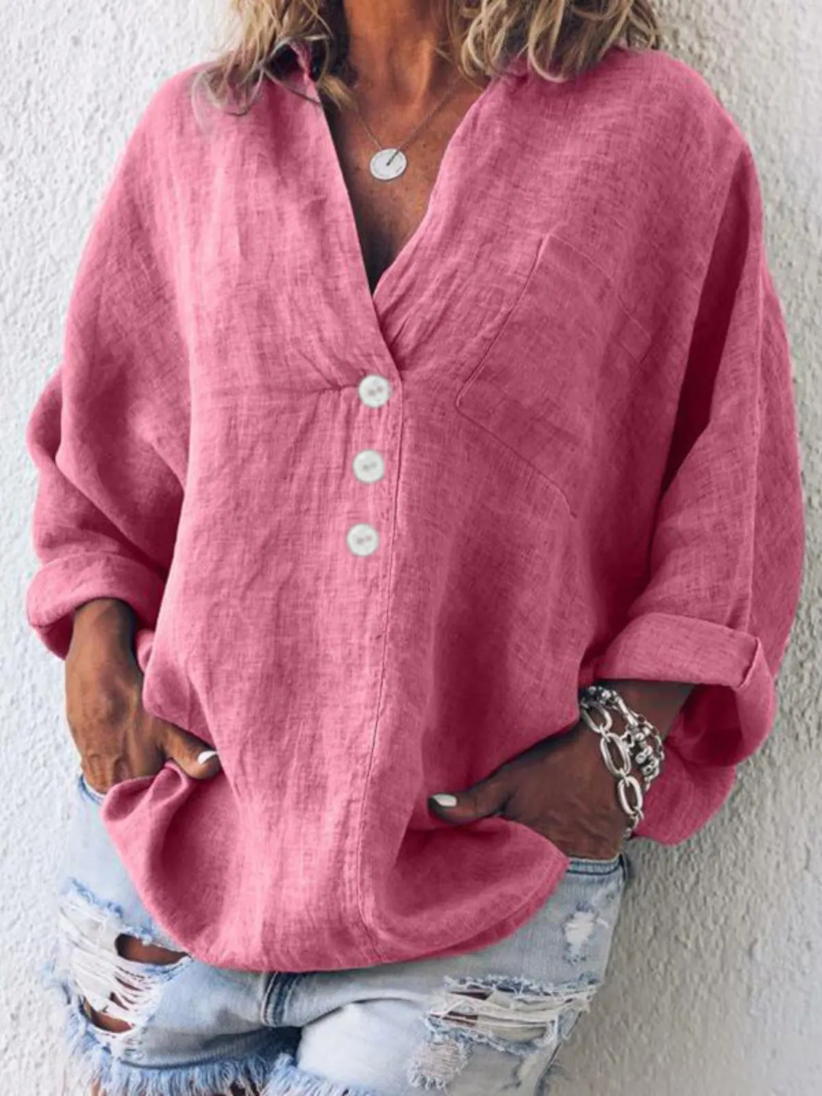 Maeve - Stylish Cotton and Linen Blend Sweater for All Occasions