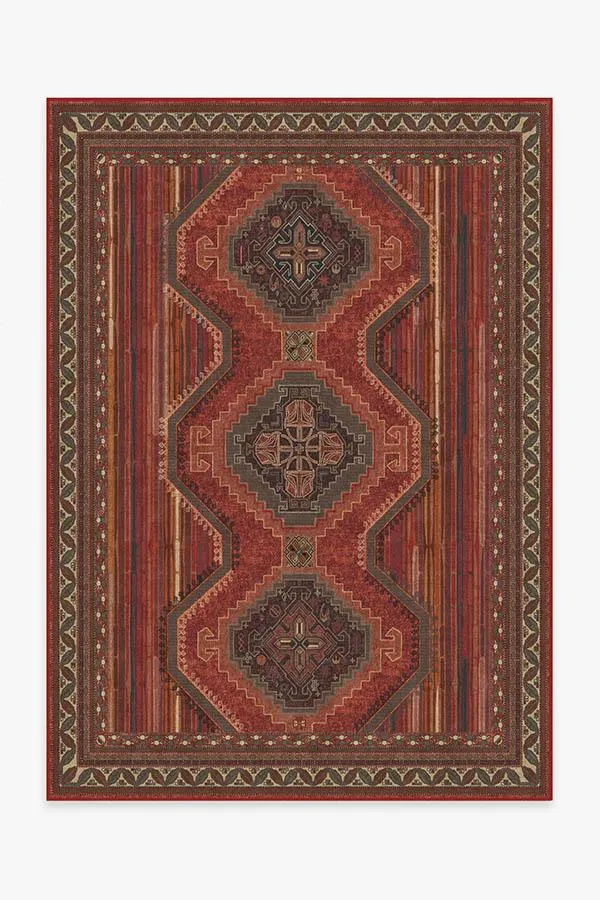 Mandalore Scarlet Red Tufted Rug