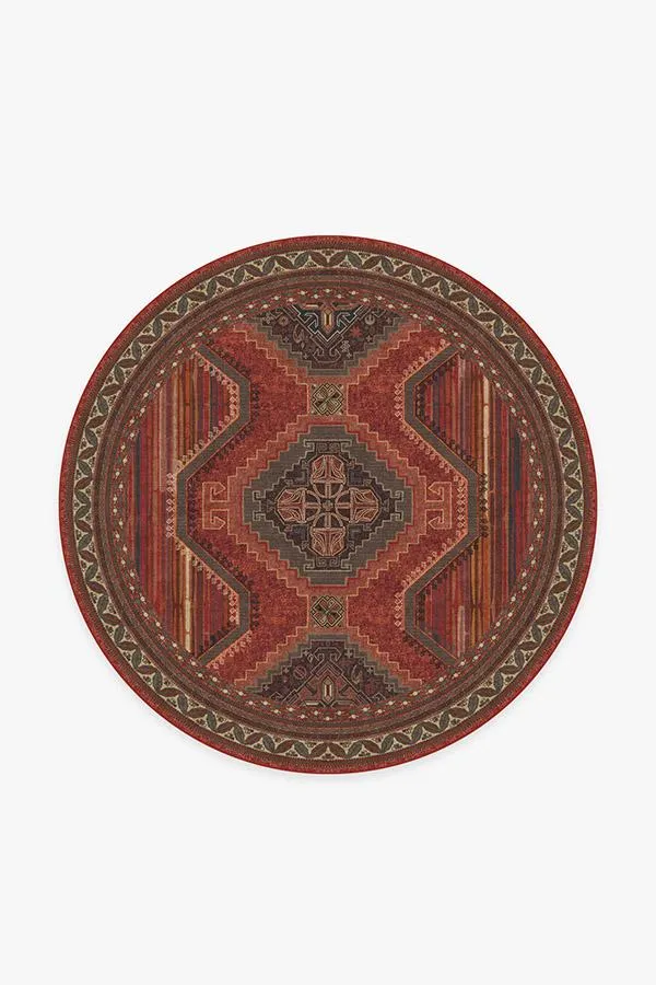 Mandalore Scarlet Red Tufted Rug
