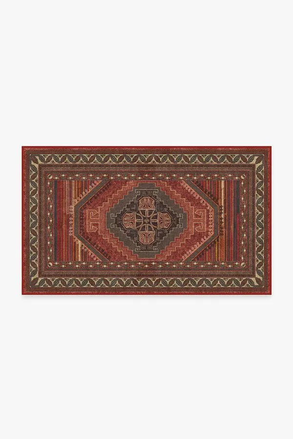 Mandalore Scarlet Red Tufted Rug
