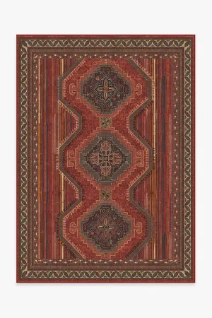 Mandalore Scarlet Red Tufted Rug