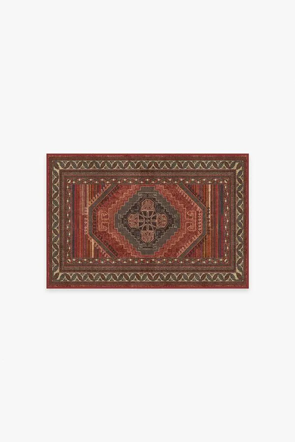 Mandalore Scarlet Red Tufted Rug