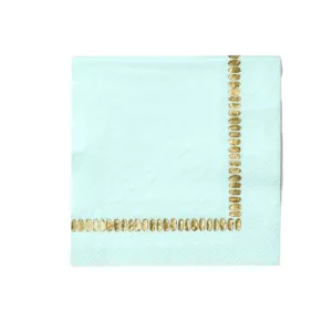 Mint Brushstroke Napkins