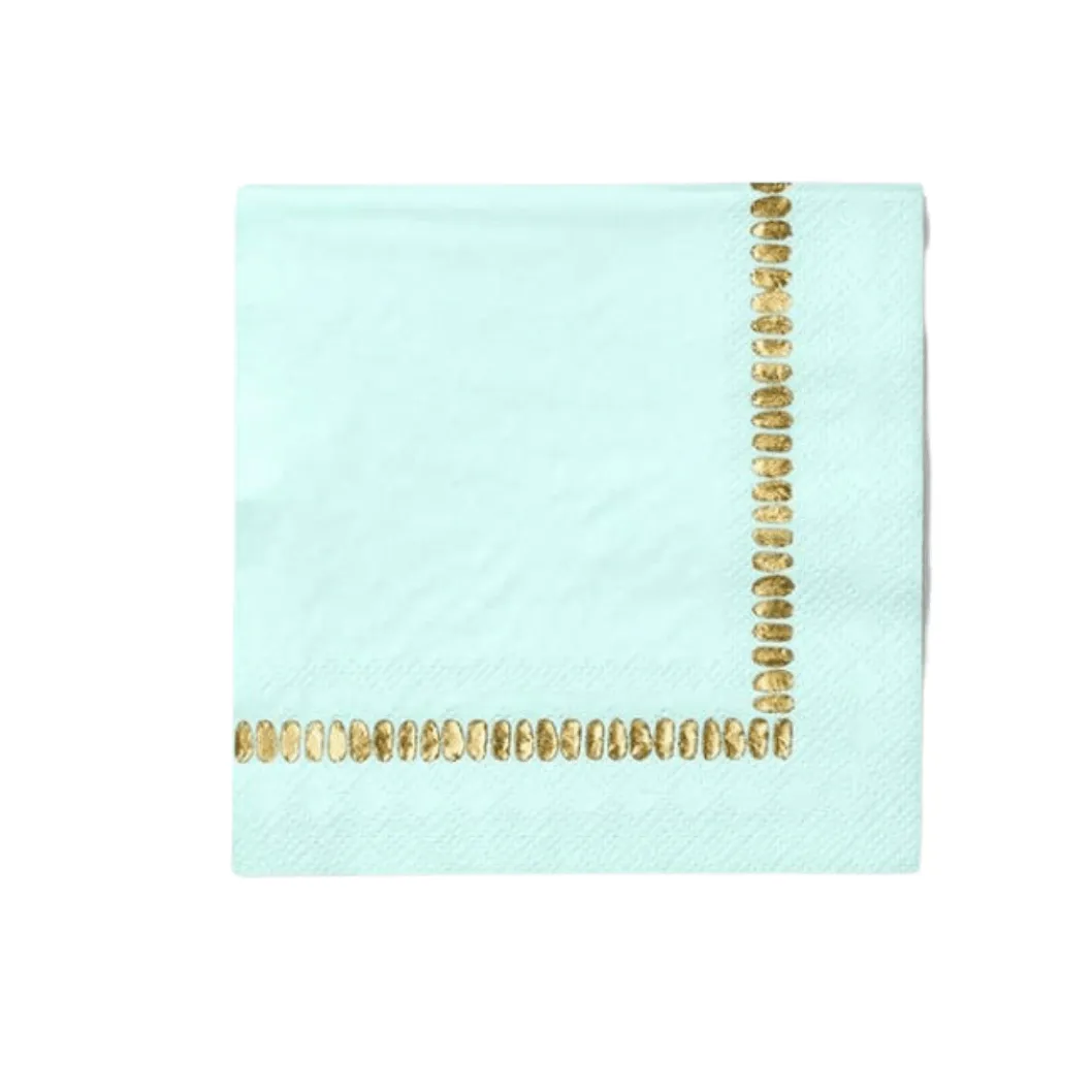 Mint Brushstroke Napkins