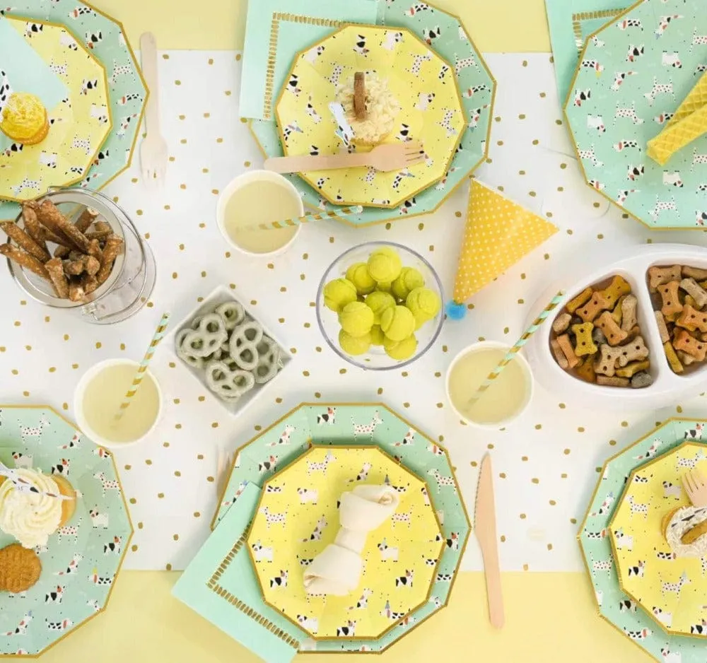 Mint Brushstroke Napkins
