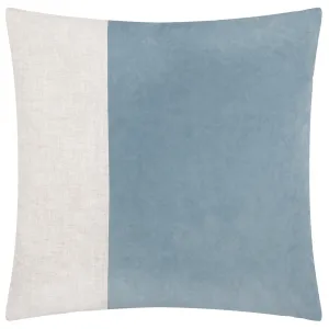 Morden Soft-Washed Velvet Cushion Dusty Blue