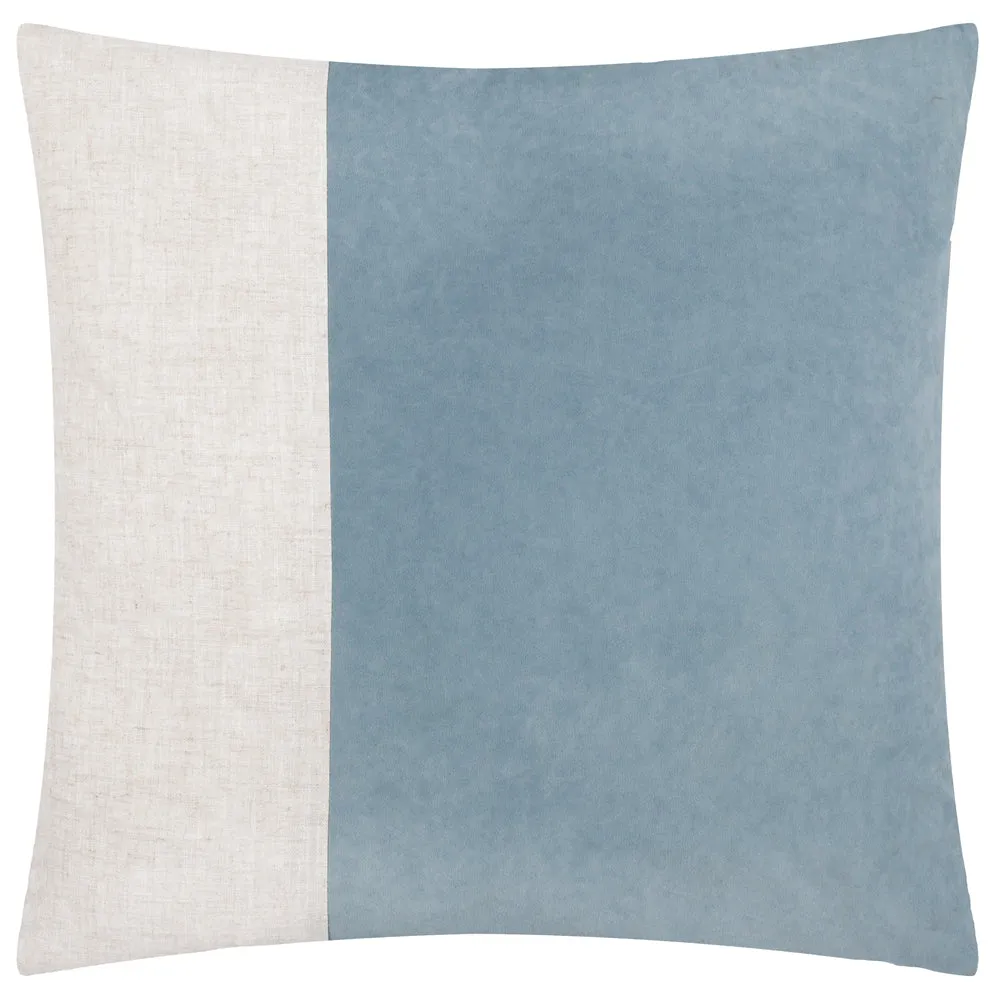 Morden Soft-Washed Velvet Cushion Dusty Blue
