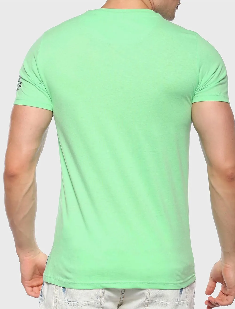 Odyssey Varsity Crew Neck T-Shirt in Mint