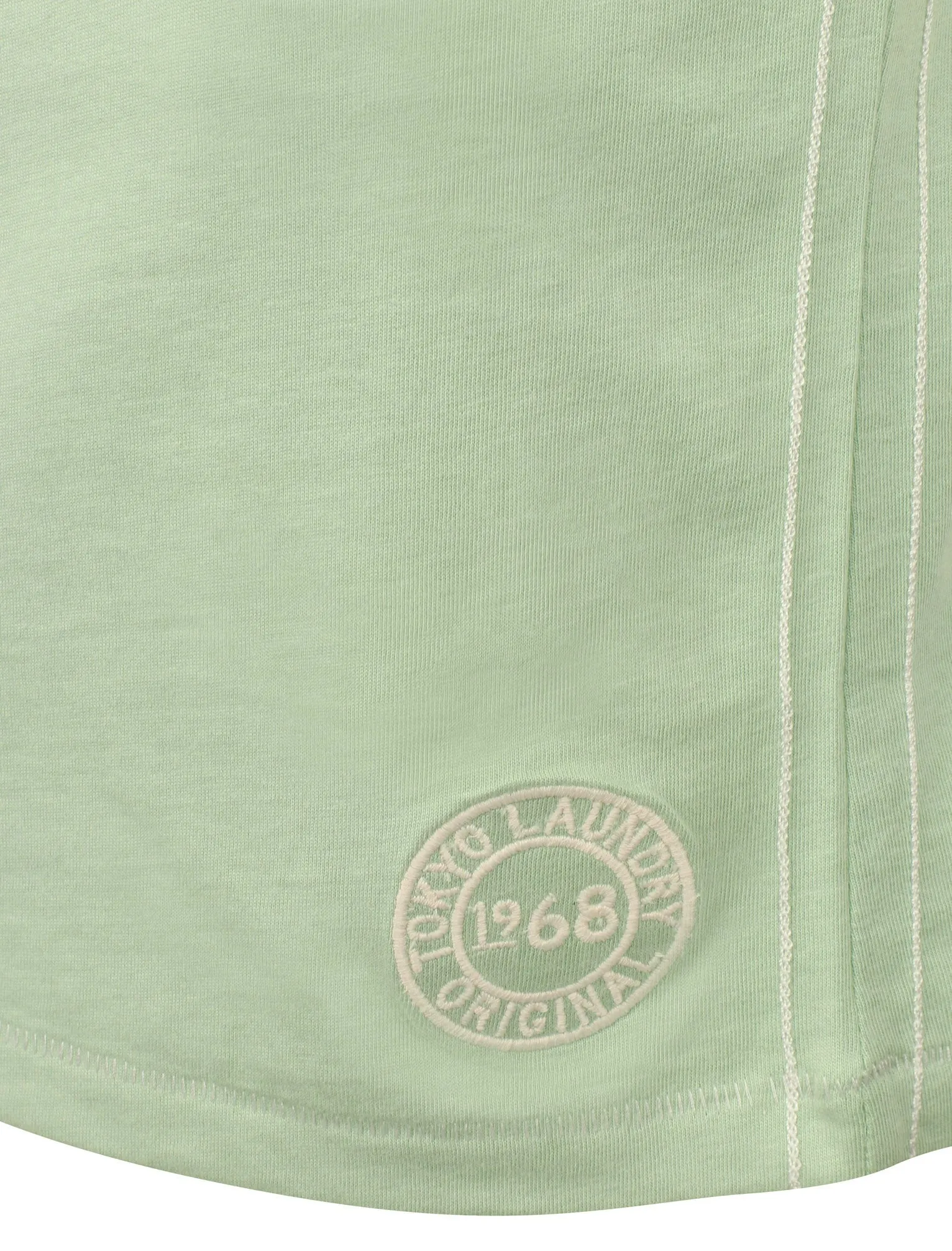 Othello Applique Cotton T-Shirt In Silt Green - Tokyo Laundry