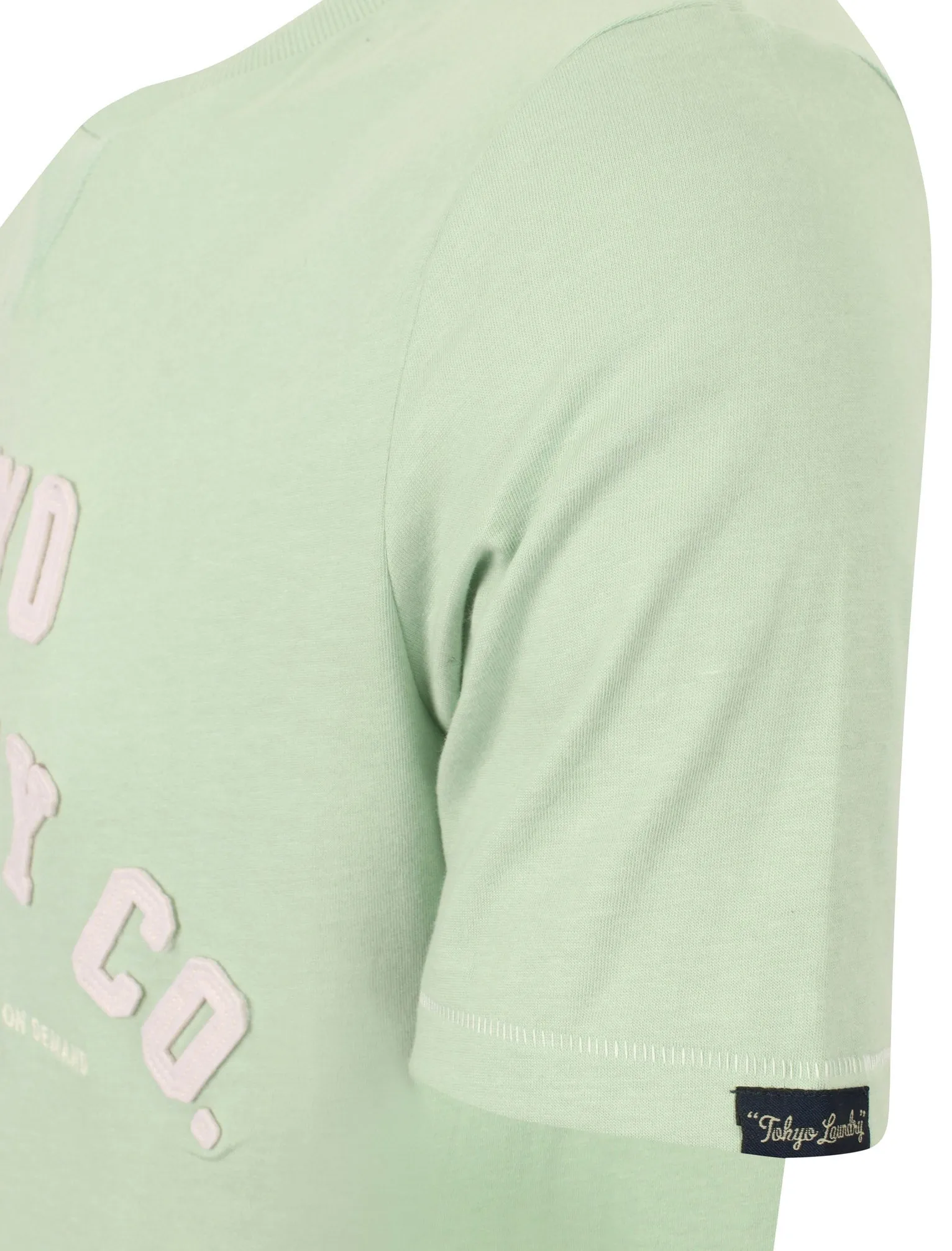 Othello Applique Cotton T-Shirt In Silt Green - Tokyo Laundry