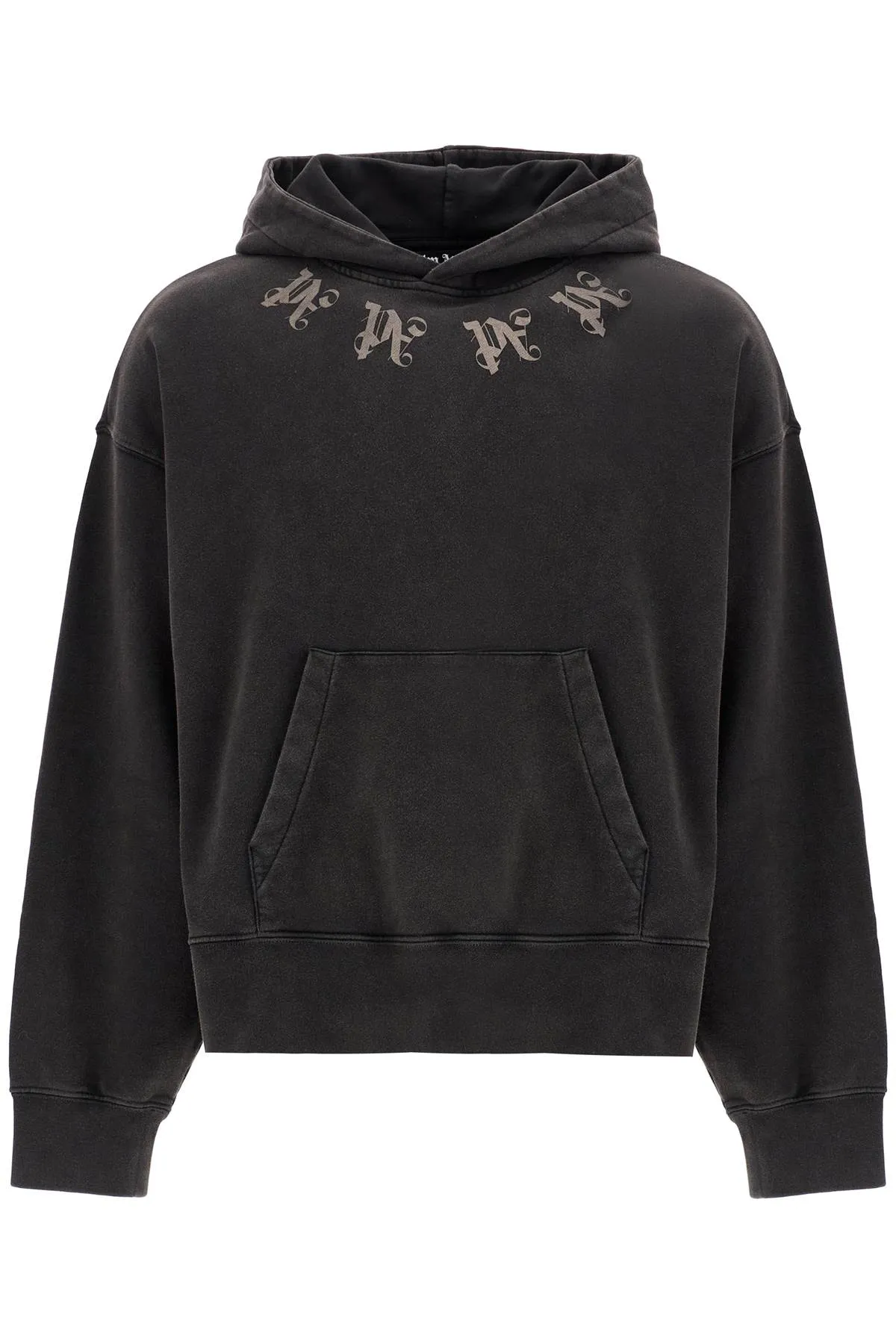 PALM ANGELS statement monogram hooded sweatshirt