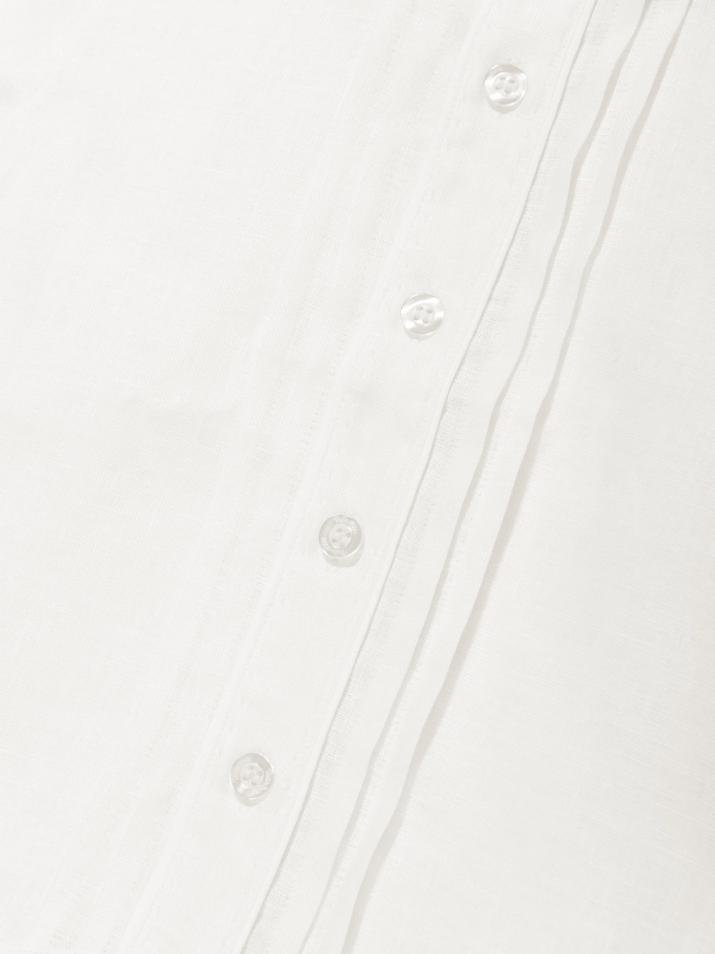 Patachou Boys Short Sleeve Linen Shirt in White
