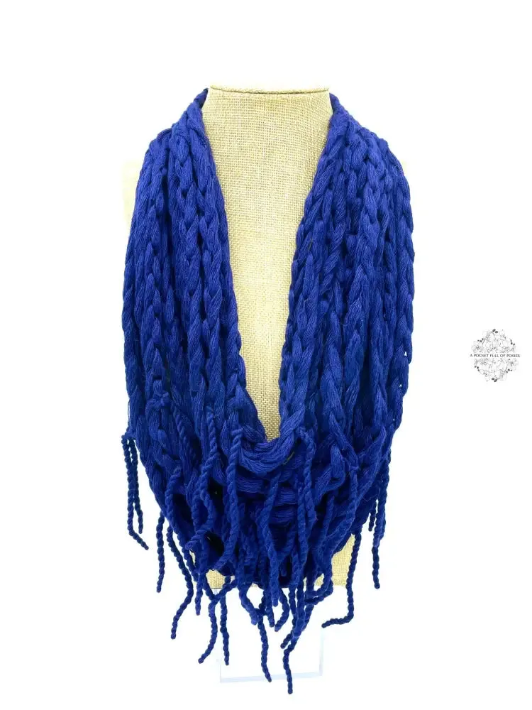 Peruvian Hand Knit | Super soft, warm, Wool Necklace | Button Closure | Unique dual purpose scarf tendril necklace