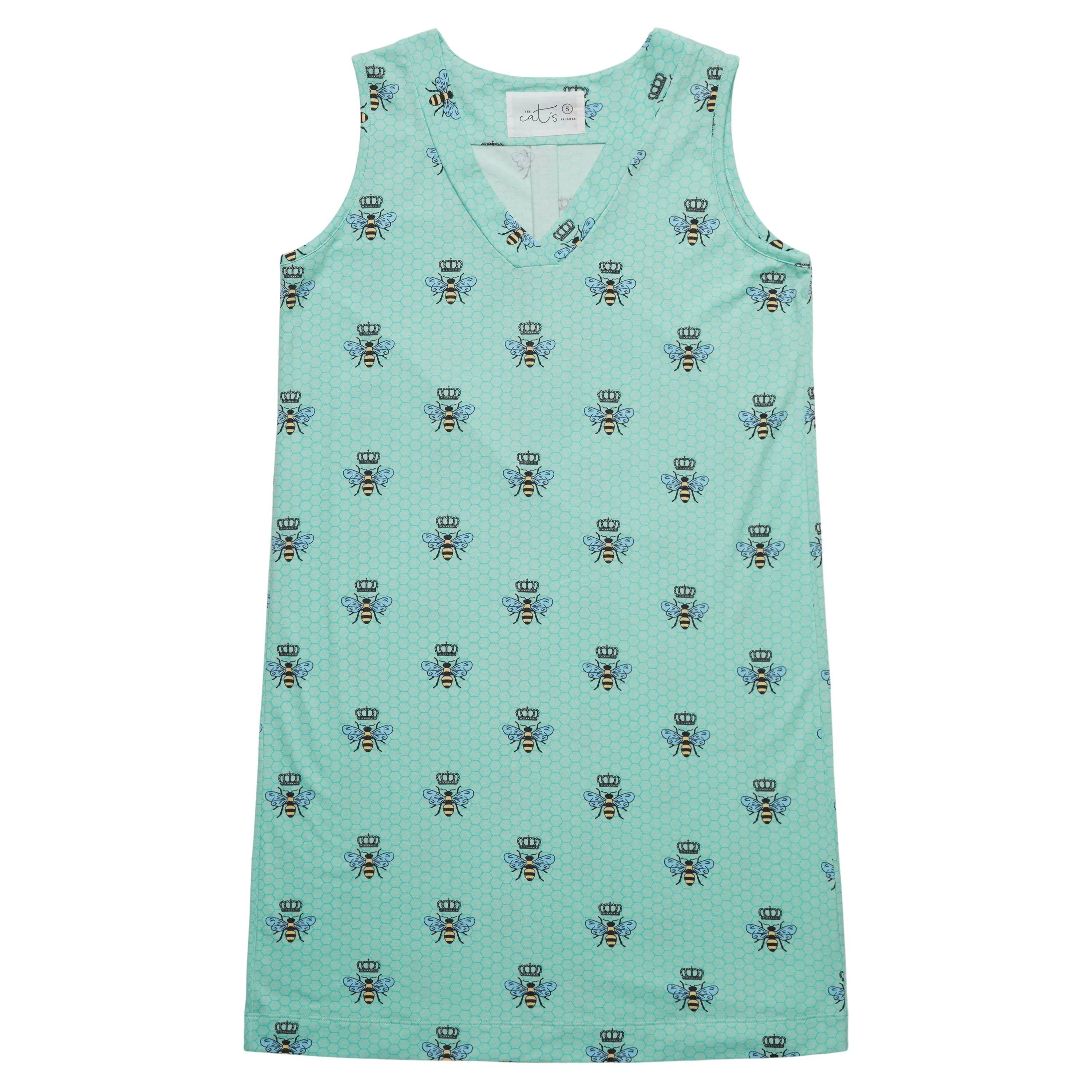 Queen Bee Pima Knit Nightgown - Mint