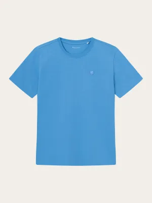 Regular fit Badge t-shirt - Azure Blue