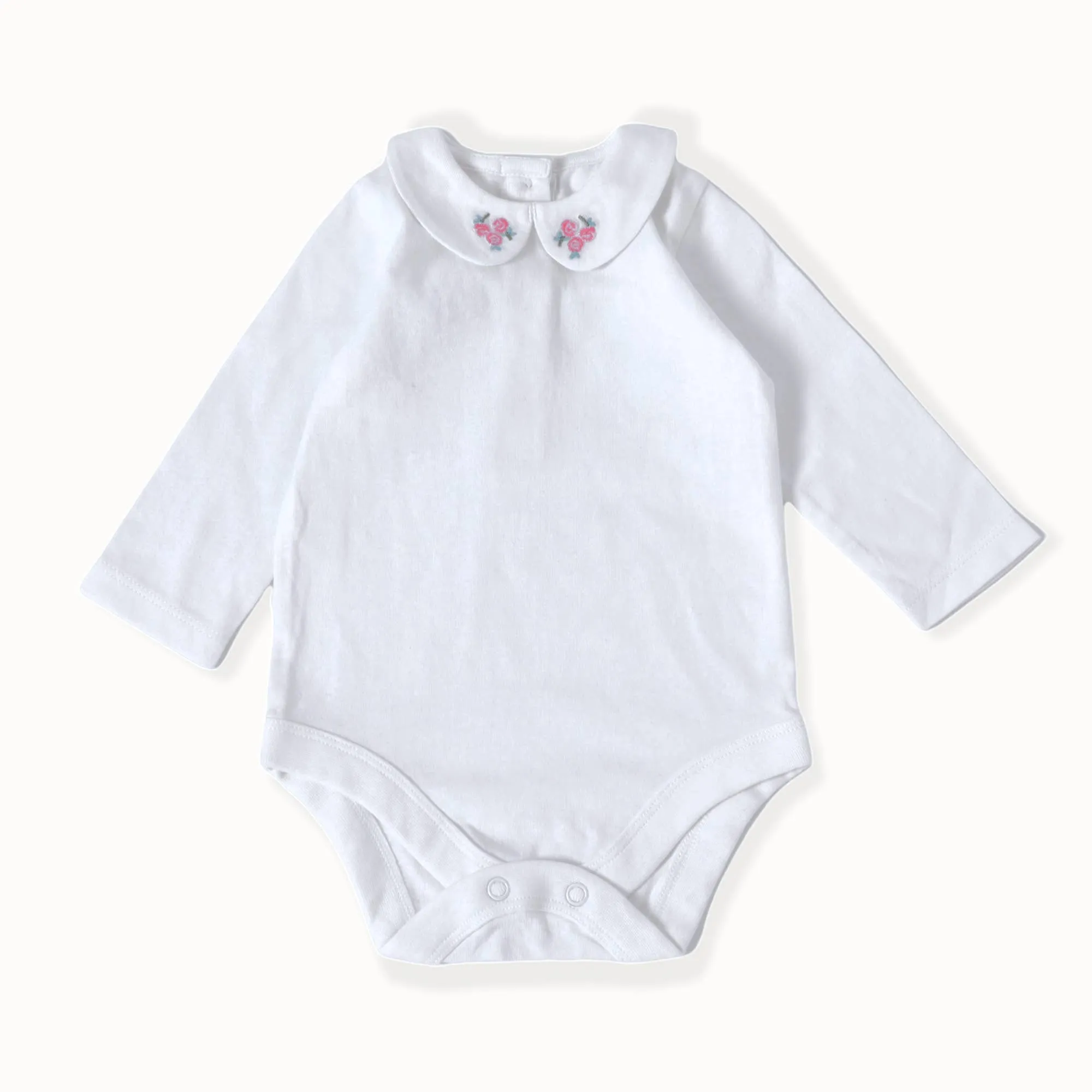 Rose Heather Knit Baby Romper Bodysuit Tights (3 Piece Set)